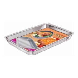 Asadera Aluminio Rectangular Fortaleza 40 X 28 Cm