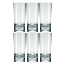 Vaso Vidrio Refresco Nadir 310 Ml Amassadinho X6 Unid.