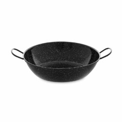 Sarten Honda Acero Esmaltado Con Asas 40 Cm Vaello