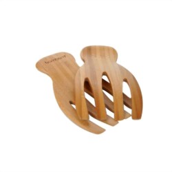 Garras Servidor Pinza Ensalada Bambu Madera 18,5 Cm X 10 Cm