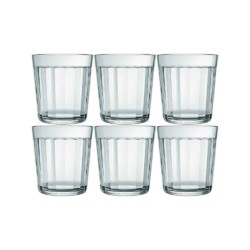 Vaso Vidrio Nadir Agua 300 Ml Americano X6 Unid.