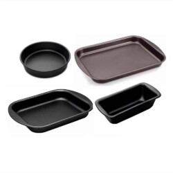 Set Asaderas Tramontina Teflon Antiadherente 4 Piezas