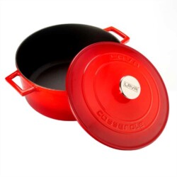 Olla Cacerola Lava Esmaltada Hierro Fundido 28 Cm 6.7 Litros