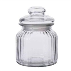 Frasco De Vidrio Tarro Caramelera Hermetico Conserva 650 Ml