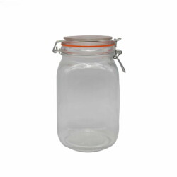 Frasco De Vidrio Hermetico Conserva 1500 Ml Broche Metal