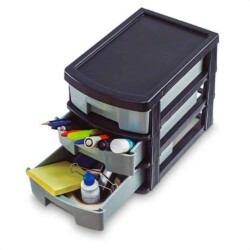 Organizador Estantes 3 Niveles 28 X 18,3 X 22, 4 Cm Plastico