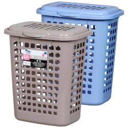 Canasto Cesto Para Ropa Rectangular Con Tapa 30 Litros