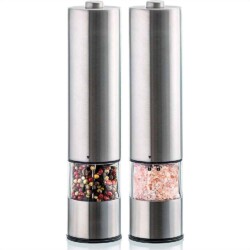 Molinillo Electrico Sal Pimienta Acero Inox Ceramica 2 Uni