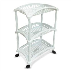 Organizador De Cocina Frutero Baño 3 Estantes Plastico