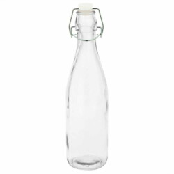 Botella De Vidrio Con Tapa Hermetica 1 Litro Grupo Dos