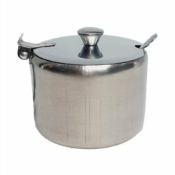 Azucarero Metal Con Cuchara 9 Cm X 6 Cm Grupo Dos