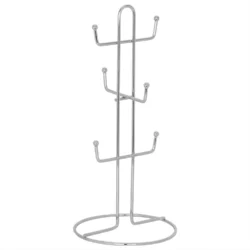 Organizador Soporte Para Tazas Jarros Cafe Acero Cromado
