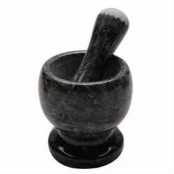 Mortero De Marmol Cocina Triturador Especias Colores