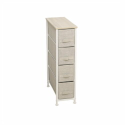 Mueble Organizador Tela Y Acero 4 Cestos Cajones Grupo Dos