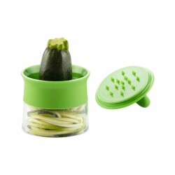 Espiralizador De Vegetales Manual Plastico Hoja Acero Inox