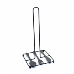 Portarollo De Cocina Metal Vertical Con Base 30 Cm X 15 Cm