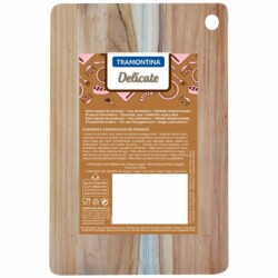 Tabla De Madera Tramontina Cocina 33x20x1.8 Cm Delicate