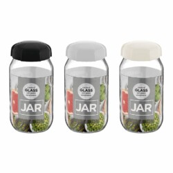 Frasco De Vidrio Con Tapa 1000 Ml 19 Cm X 7,5 Cm