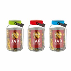 Frasco De Vidrio Con Tapa 3000 Ml 25 Cm X 14 Cm