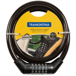 Candado Para Bicicleta Tramontina Flexible Con Combinacion