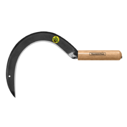 Hoz Metalica Para Pasto Carbono Tramontina Mango Madera