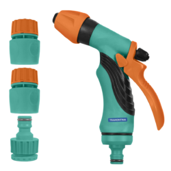 Juego Para Riego Tramontina Con Acoples Rapidos Hidropistola