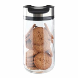 Frasco De Vidrio Con Tapa Metal 1000 Ml 19,5 Cm X 9 Cm