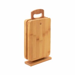 Juego De Tablas Madera Cocina Con Soporte 7 Piezas