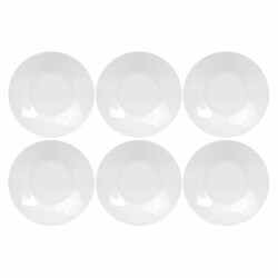 Plato Hondo De Porcelana 20 Cm Selecta X6 Unid.