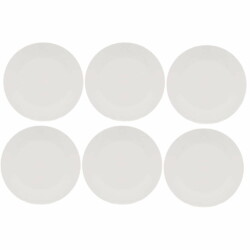 Plato Llano De Porcelana 23 Cm Selecta X6 Unid.