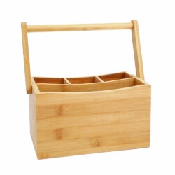 Cubiertera De Madera Natural Cocina Bambu Selecta