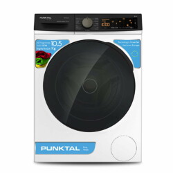 Lavarropas Automatico Punktal Pk20 Lav Inverter Blanco 10.5kg