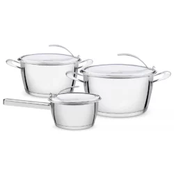 Juego De Ollas Tramontina Induccion Ventura 3 Piezas