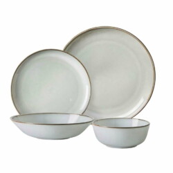 Juego De Vajilla Ceramica 24 Piezas Con Bowl Organic
