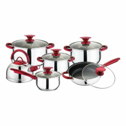 Juego De Ollas 12 Piezas Apta Induccion Caldera Acero Inox