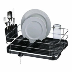 Escurridor De Platos Vajilla Vasos Con Bandeja Y Drenaje