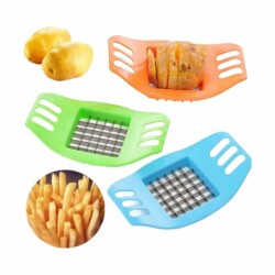 Cortador Papas Fritas Verduras Manzana Bastones Acero Inox