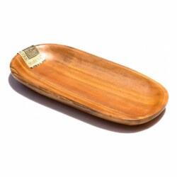Bandeja Oval Fuente Madera 20 X 10 X 2,5 Cm Copetinero