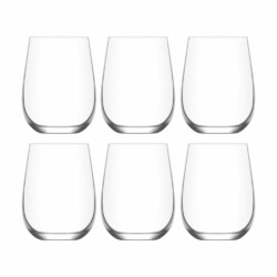 Vaso Vidrio De Vino Copa Sin Pie 475 Ml Gaia Lav X 6 Uni