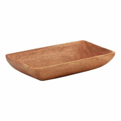 Bandeja Fuente Rectangular Madera Acacia Eco 30 X 15 X 4 Cm