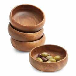 Bowl Compotera Madera Copetinero 10 Cm Cuenco Eco