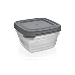 Set Tupper Pote Cuadrado 2 Piezas Bpa Free 1500 Ml