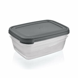 Set Tupper Pote Rectangular 2 Piezas Bpa Free 3000 Ml