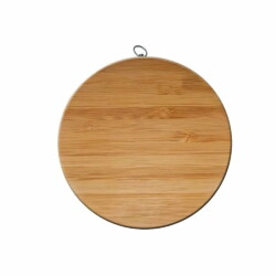 Tabla De Madera Redonda Bambu Para Pizza Carne 30 Cm
