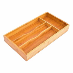 Cubiertera Organizador De Cubiertos Bambu 34 X 25 Cm