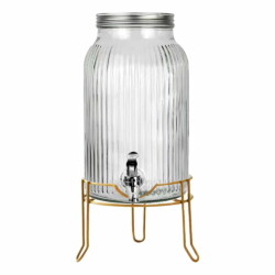 Frasco Dispensador De Bebidas Con Canilla Y Soporte 5 Lts