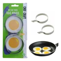 Molde Para Huevo Frito X 2 Uni Acero Inoxidable