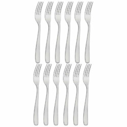 Tenedor De Postre Tramontina Acero Inox Meresias X12 Unid