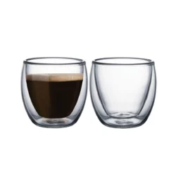Vaso Doble Vidrio Tramontina Termico 110 Ml Cafe X2 Unid.