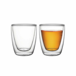 Vaso Doble Vidrio Tramontina Termico 270 Ml Cafe X2 Unid.